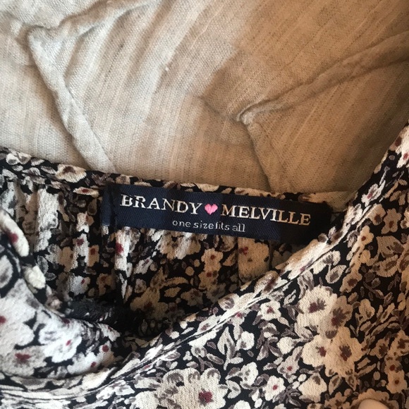 Brandy Melville open back floral tank OS - Picture 3 of 3